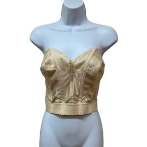Vintage PROMISE BY POIRETTE Bustier Corset Brassiere Bullet Bra 40C Union Made